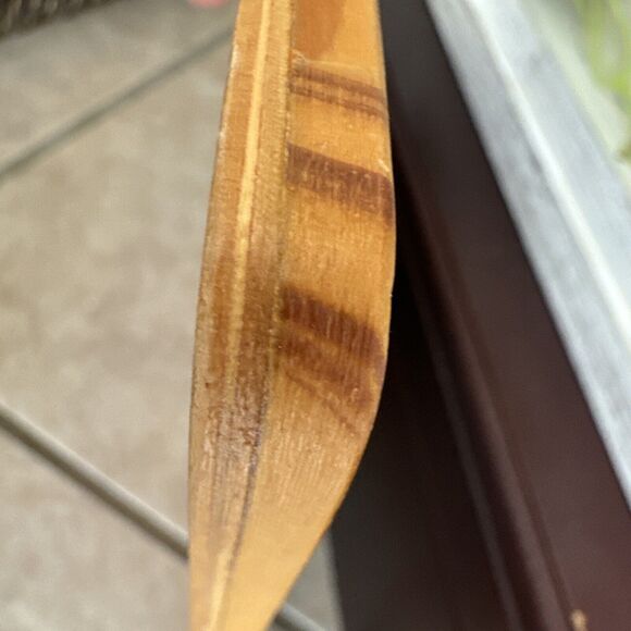 Vintage Trive Table Decor Ceramic Wood “Jerusalem Holy Land” Hand Painted - Picture 8 of 8